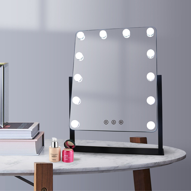 Amazon Best Sale Hollywood Vanity LED Bulb Mirror Lighted Makeup Mirror